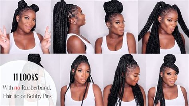 How to pack braids in different hairstyles?