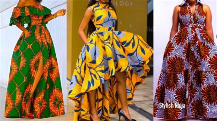 Flowing gowns made with ankara to rock in 2018