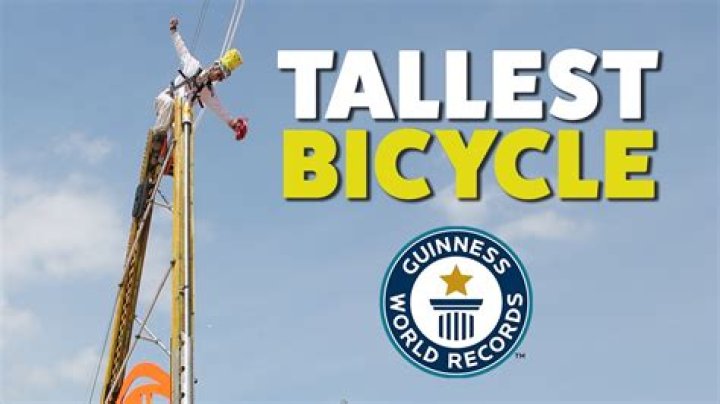 Man Rides Tallest Bicycle in the World that Looks Like a Storey Building, Enters Guinness Records
