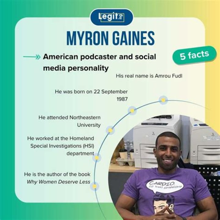 Myron Gaines’ biography: age, height, real name, ethnicity