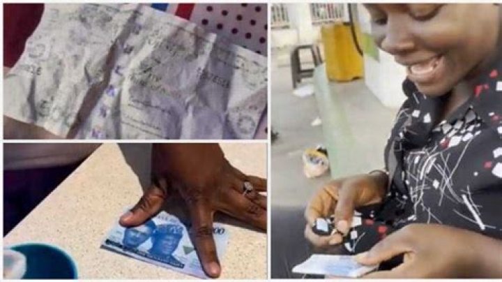 Nigerians Start Wash Challenge After Video Goes Viral of New Naira Notes Losing Colour