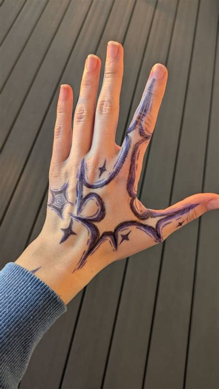 50 simple things to draw on your hand with a pen when bored
