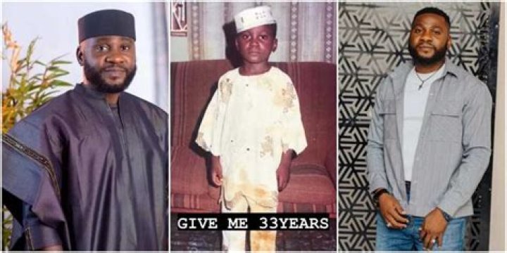 “Na From Small U Go Stubborn”: Actor Jide Awobona’s ‘Stone Cold’ Face in Childhood Photo Sparks Reactions
