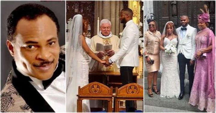 Actor Fred Amata Absent as Son Weds Lover Overseas, Sweet Pics & Clips From Wedding Leave Many Gushing