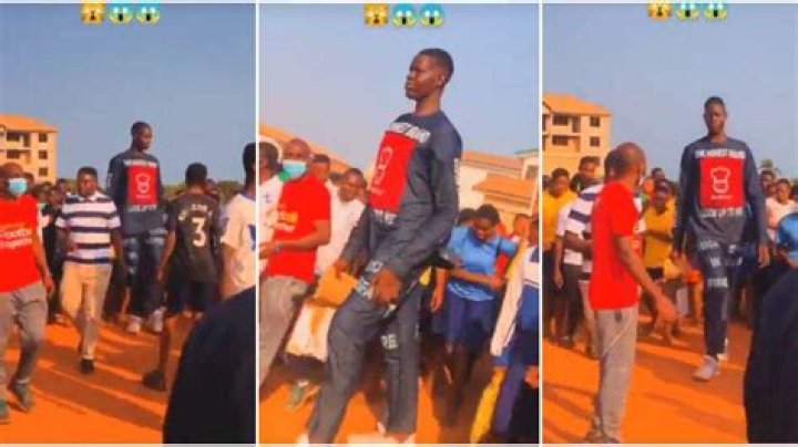 Return of Goliath: Very Tall Man Turns Heads on Streets, People Follow Him Around in Trending Video