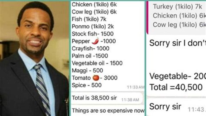 "She Don Run You Street": Nigerian Boss Displays Food Bill His Cook Sent to Him, People React