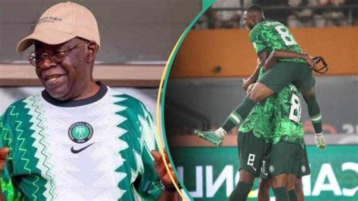 AFCON 2023: Tinubu Watches Nigeria Vs Cameroon Match, Celebrates Super Eagles Win, Video Trends