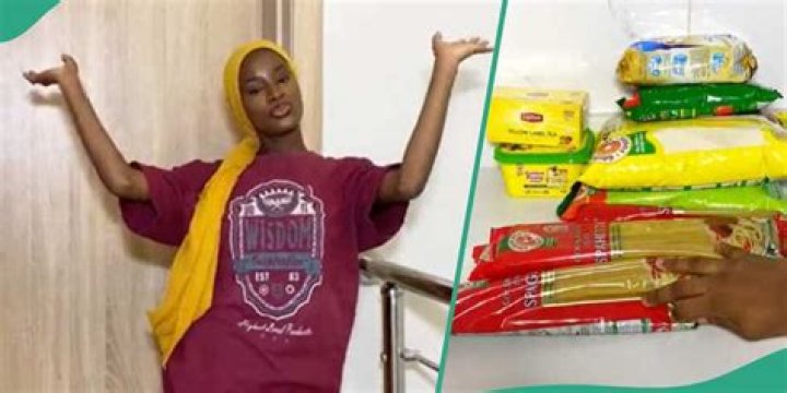 NYSC: Female Corper Shows Food Items She Gets from Her PPA Every 3 Months