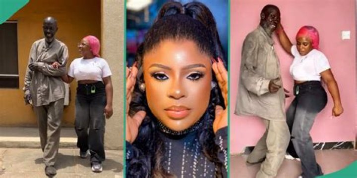 Mr Ibu’s Adopted Daughter Jasmine Transforms Homeless Man, Videos Cause Stir: “Another Client”