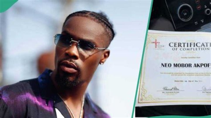 "God First, Others Na Jara": BBNaija's Neo Akpofure Graduates From Bible School, Shares certificate