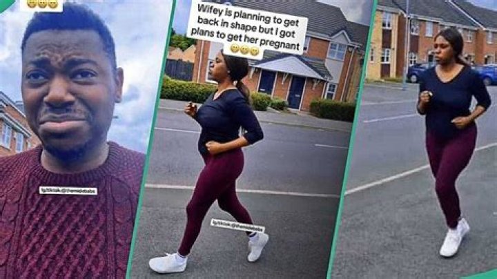 "She Doesn't Know My Plan": Man Taunts Wife as She Jogs to Get Back in Shape