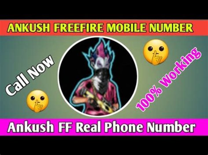 Ankush Free Fire Phone Number WhatsApp Number Contact Mobile