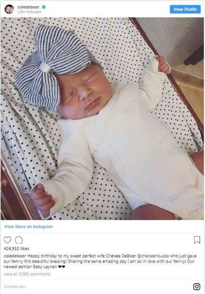 Cole DeBoer Age 30 & Wife Welcomes Baby Girl | Family Of Five
