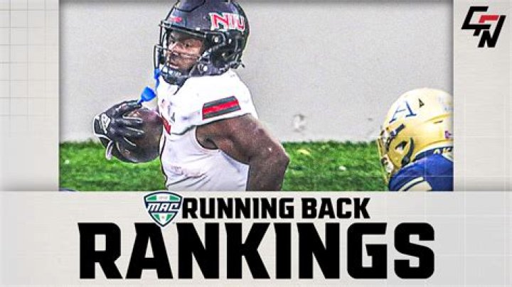 2024 MAC RB Rankings Led by Northern Illinois' Antario Brown