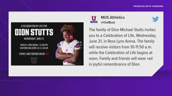 RIP MUS Football Dion Stutts Death Cause Parents Mourns The Loss