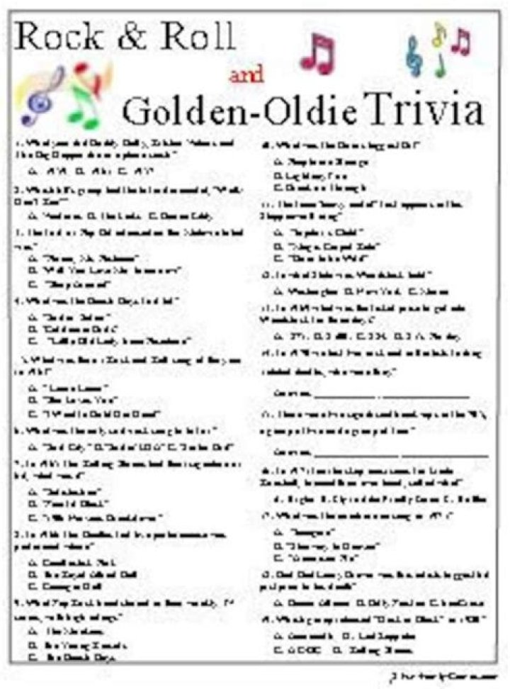 Oldies Music Trivia | Popnable