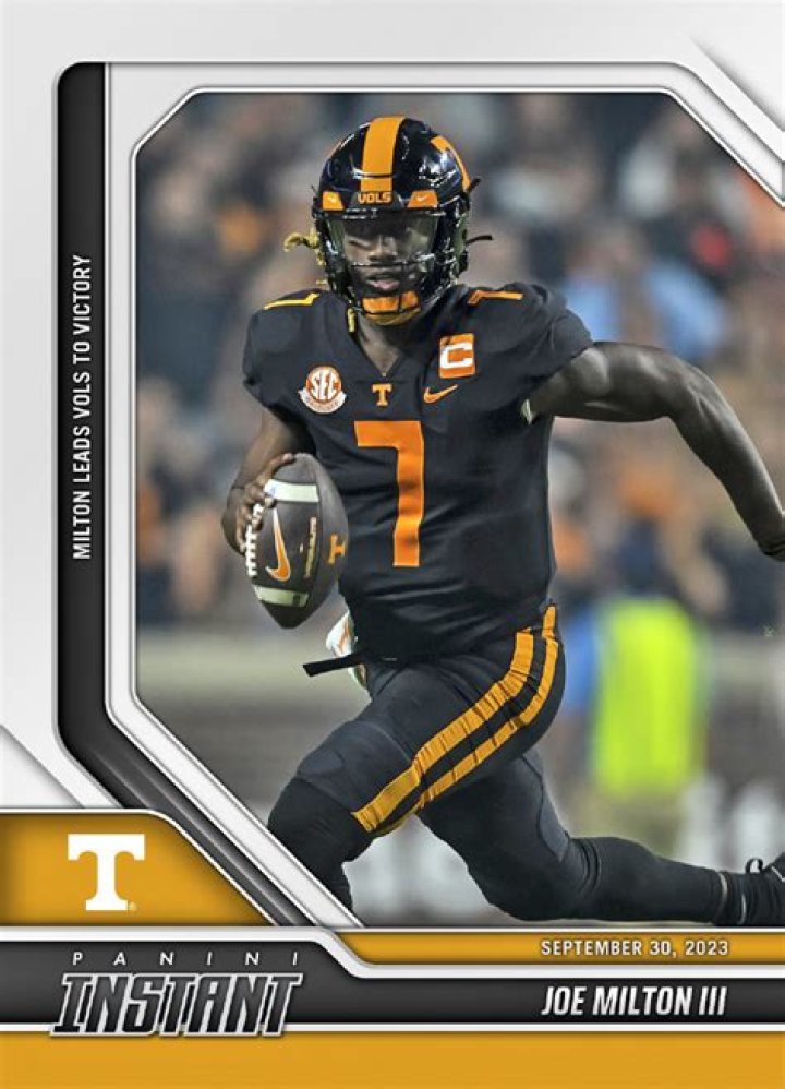 Panini America Signs Tennessee QB Joe Milton Exclusively