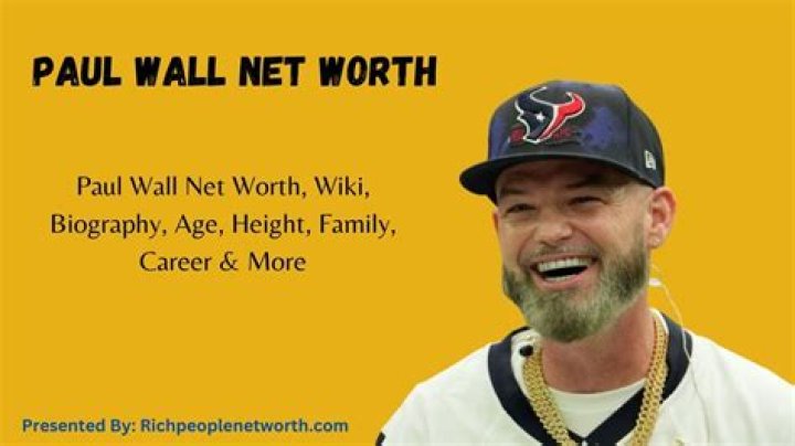 Paul Wall Net Worth: Lifestyle & Career [December , 2023 ] : Genius Celebs