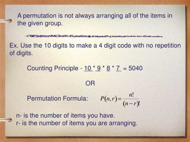 11 Combinations of 6