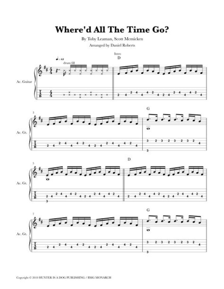 Songs Like Where'd All The Time Go