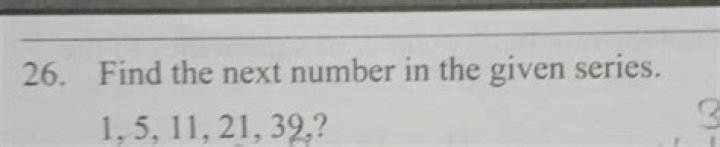 The next number in the series 2,5,11,20,32,47, is