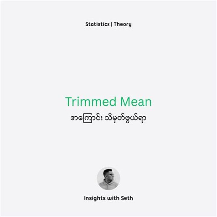 Calculate the 5% Trimmed Mean for the number set (8.2, 4.6, 4.0, 3.8,